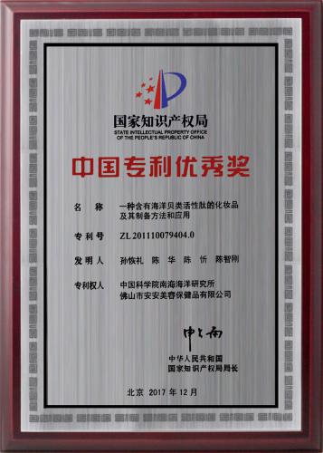 2017中國專利優秀獎